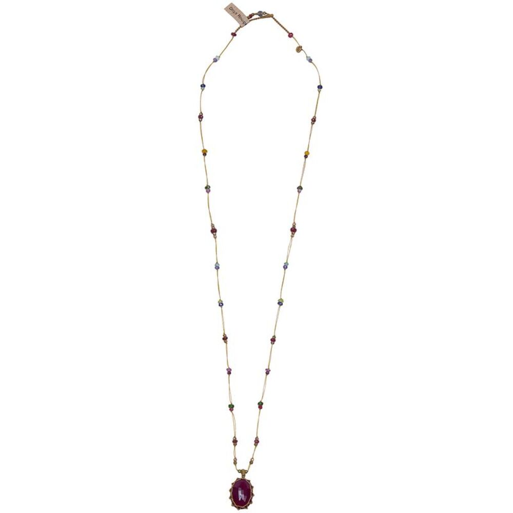 Sharing Women Long "Tibetan V" Pendant Necklace